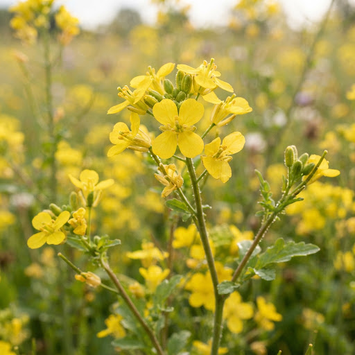 Mustard (Горчица) — цветки горчицы в поле